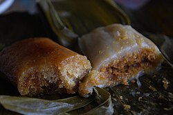 A close-up of kuih kochi from a Malay Singaporean café in Melbourne, Australia