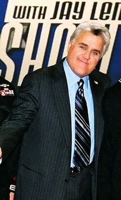 Leno on set of The Tonight Show in 2005
