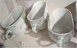 Porcelain chamber pots from Vienna.