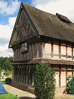 The Medicine House, an Early Modern building that was moved to Blackden by Garner.