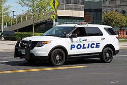 A Ford Explorer Police Interceptor belonging to the Cincinnati Police Department
