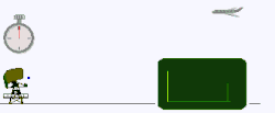 Pulse radar: The round-trip time for the radar pulse to get to the target and return is measured. The distance is proportional to this time.