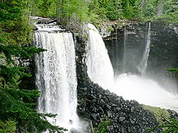 Canim Falls and lava flows
