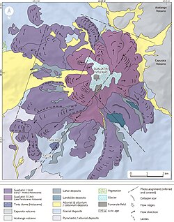Geological map of Guallatiri