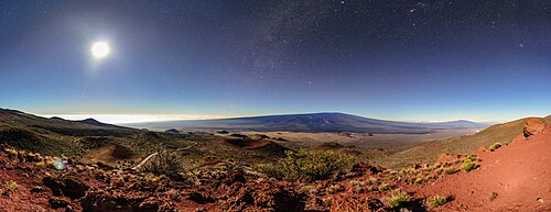 Captured from Maunakea, this Image features a skyscape of Mauna Loa.[37]
