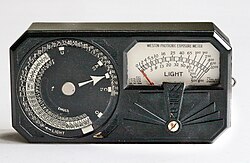 Weston Model 650 light meter from about 1935