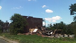 Urban blight in East St. Louis
