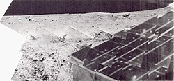Lunar surface imaged by Surveyor 5