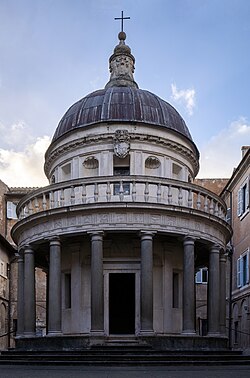 The Tempietto (San Pietro in Montorio), an excellent example of Italian Renaissance architecture