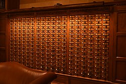 Card catalog at Yale
