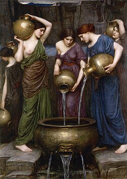 The Danaides (1904), a Pre-Raphaelite interpretation by John William Waterhouse