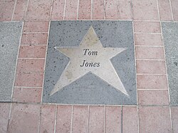 The star commemorating Jones at the Orpheum Theatre, Memphis