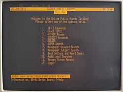 Dynix, an early but popular and long-lasting online catalog