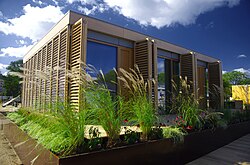 Darmstadt University of Technology, Germany, won the 2007 Solar Decathlon in Washington, DC with this passive house designed for humid and hot subtropical climate.[78]