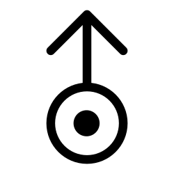 Platinum symbol for Uranus