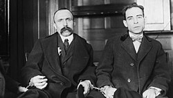 Italian immigrants Sacco and Vanzetti were wrongfully executed in 1927; most historians agree that they were given an unfair trial heavily influenced by anti-Italianism and anti-immigrant bias.