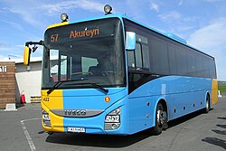 Long-distance bus operated by the public bus company Strætó