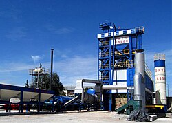 Asphalt batch mix plant