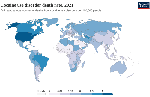 Death rates cocaine