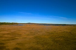 View of the South Småland peneplain at Store Mosse National Park in Sweden