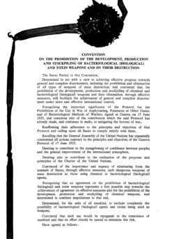 The Biological Weapons Convention[80]