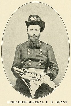 Ulysses S. Grant, whom Frémont put in command of the Union advance to secure the Mississippi River and split the Confederacy in two