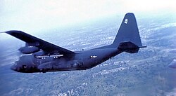 AC-130 Spectre gunship of the 16th Special Operations Squadron flying from Korat RTAFB, Thailand, July 1974