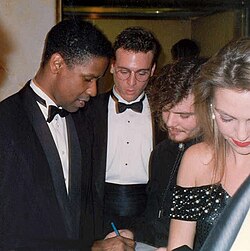Washington at the 62nd Academy Awards (1990), at which he won Best Supporting Actor for the film Glory