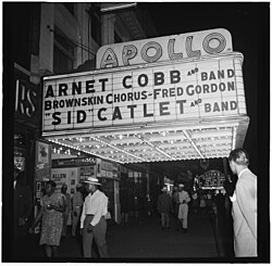 Apollo Theater marquee, New York City c. 1947