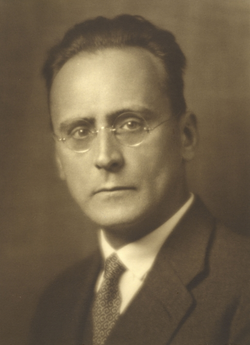 Webern, 1927, portrait by Georg Fayer