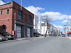 Boston Fire Department Engine 5 on Saratoga Street