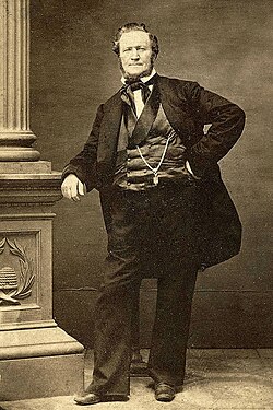 Young photographed by Charles Roscoe Savage, 1855