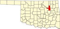 Tulsa County map