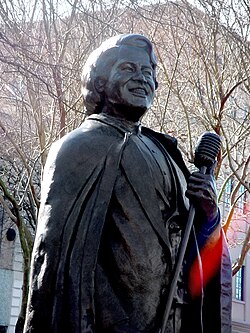 A statue of James Brown in Augusta