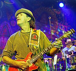Santana performing in 2000