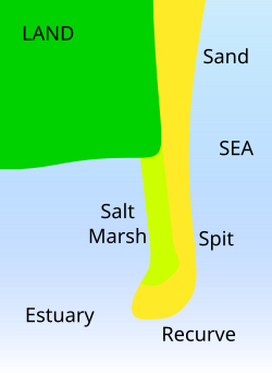 Diagram showing a spit