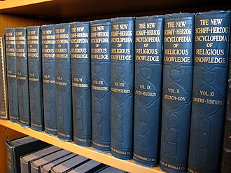 A set of The New Schaff-Herzog Encyclopedia of Religious Knowledge.