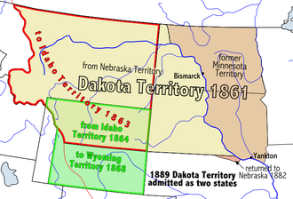 The Dakota Territory in 1861.