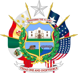 The reverse of the current seal of Texas.