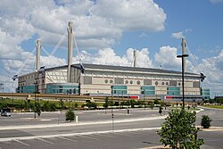 The Alamodome, home of the UFL's Brahmas and the UTSA Roadrunners