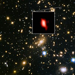 Hubble and ALMA image of MACS J1149.5+2223[199]