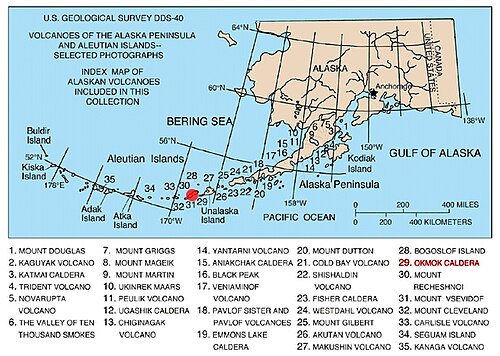 The Aleutian Arc, with both oceanic and continental parts