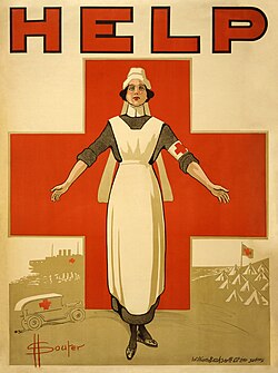 A recruiting poster for Australian nurses from the First World War.