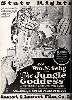 The Jungle Goddess (pt) (1922), advertisement for the serial