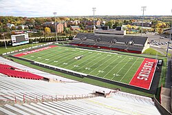 Stambaugh Stadium is located on the campus of Youngstown State University.
