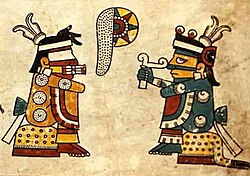 Blue and Red Tezcatlipocas in the Codex Fejérváry-Mayer