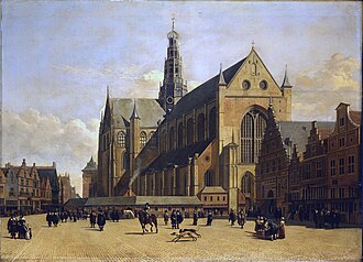 The Grote Kerk in Haarlem in the Dutch Republic, c. 1665