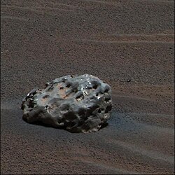 Iron–nickel meteorite found on Mars's surface (Heat Shield Rock)