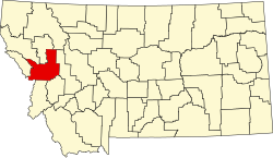 Missoula County map