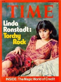 Ronstadt on the cover of the February 28, 1977, issue of Time